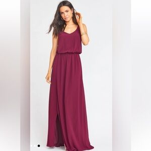 Show Me Your Mumu Kendall Chiffon Maxi Dress medium‎ wedding bridal party